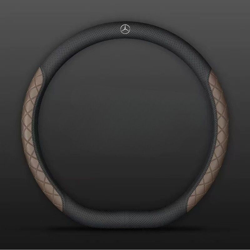 Load image into Gallery viewer, Mercedes-Benz PU Leather Steering Wheel Cover with Heat-Pressed Embossed Texture For C260L, GLB220, GLC, GLE350, GLA200, E300L