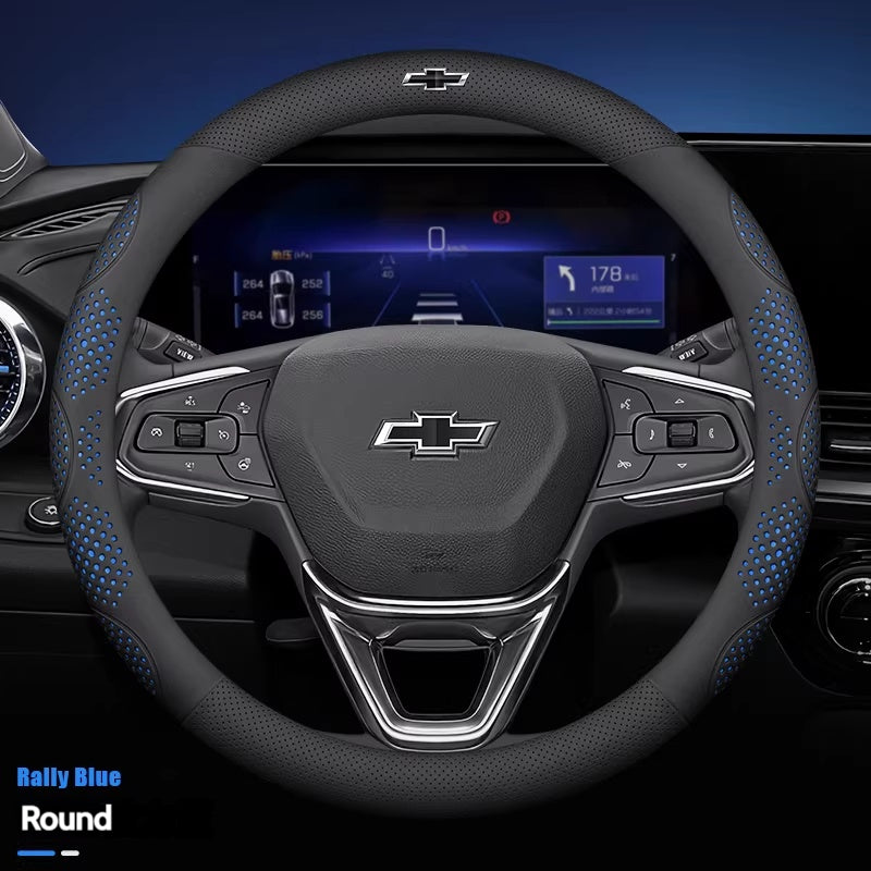 Load image into Gallery viewer, Chevrolet Genuine Leather Steering Wheel Cover For Cavalier, Monza, Volando, Malibu XL, Equinox, Cruze - i-Station Mobile Phone & Electronic Device Repair and Accessories