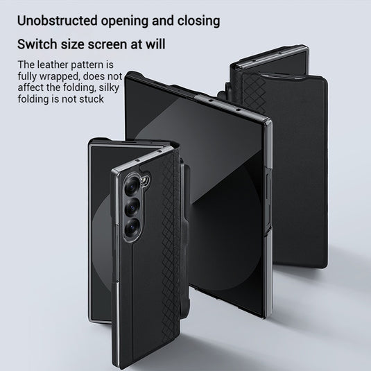 Samsung Galaxy Z Fold5 - Minimalist Luxury Flip Wallet Shockproof Case - i-Station Mobile Phone & Electronic Device Repair and Accessories