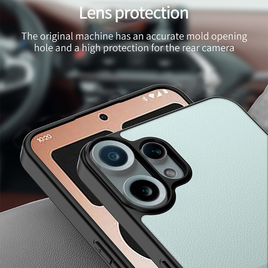 Nothing CMF Phone 2 Pro - Two-Tone PU Leather Protective Essential Case - i-Station Mobile Phone & Electronic Device Repair and Accessories