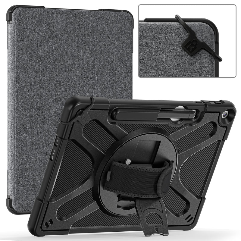 Load image into Gallery viewer, Microsoft Surface Pro 12 (2025) - Heavy Duty 360 Degree Rotate Stand Hand Strap Case With Shoulder Strap - i-Station Mobile Phone & Electronic Device Repair and Accessories