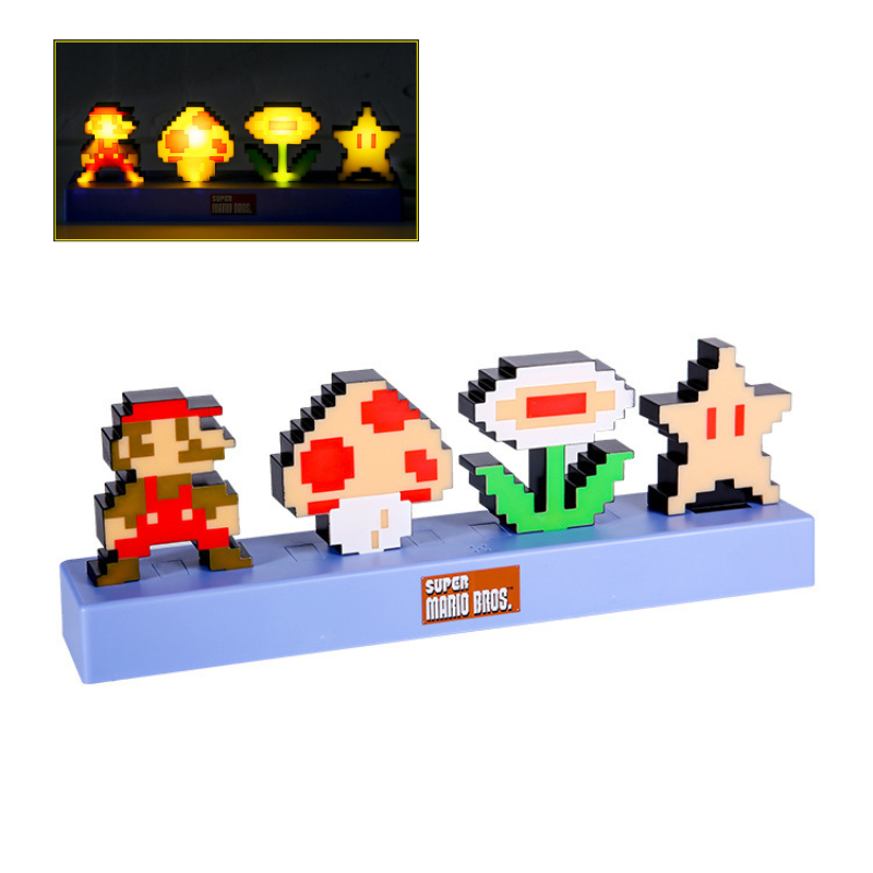 Load image into Gallery viewer, Super Mario - Light 3D Pixel Lamp LED Game Icon Night Light Colour Phasing Music Reactive for Bedroom Gaiming Room