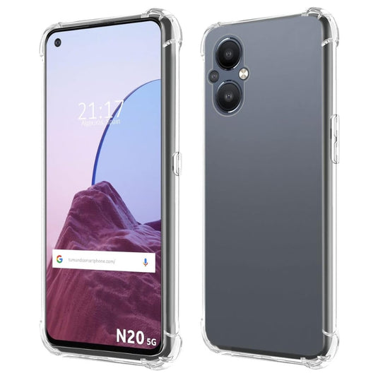 OnePlus 1+Nord N20 5G/N20 SE - AirPillow Cushion Transparent Soft Clear TPU Four Corners Protective Case With 2PC 9H Tempered Glass Screen Protector - i-Station Mobile Phone & Electronic Device Repair and Accessories