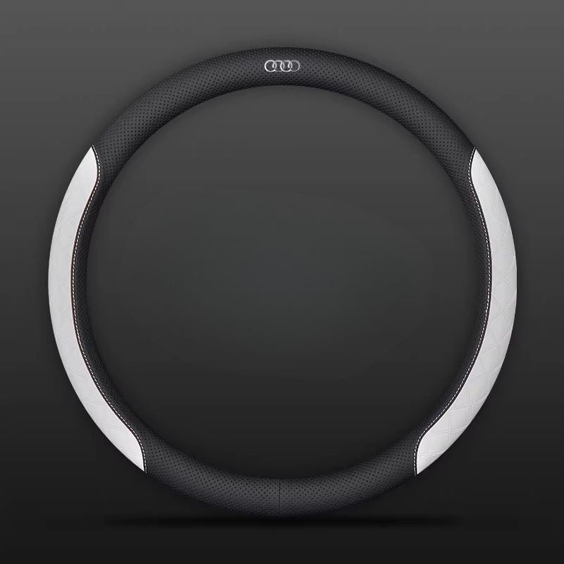 Load image into Gallery viewer, Audi PU Leather Steering Wheel Cover with Heat-Pressed Embossed Texture For A5, A6, A7, A8L, Q2L, Q3, Q4, Q5L, Q7, Q8