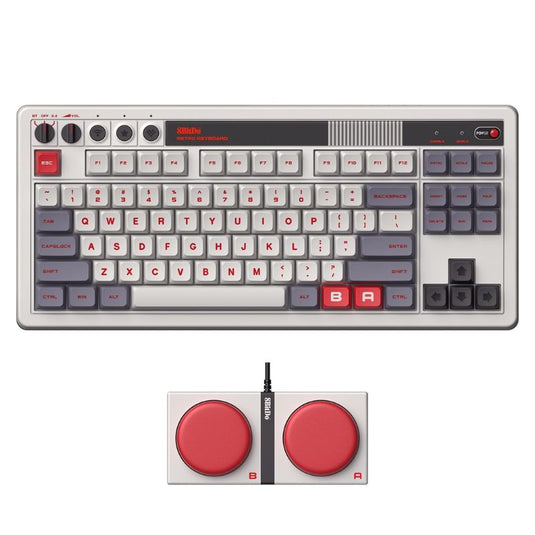 8BitDo Retro Mechanical Keyboard, Bluetooth/2.4G/USB-C Hot Swappable Gaming Keyboard with 87 Keys, Dual Super Programmable Buttons for Windows and Android (N) - i-Station Mobile Phone & Electronic Device Repair and Accessories