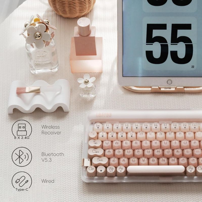 LOFREE DOT Foundation Mechanical 75% Rechargeable Hot-swappable Keyboard Girl Gift - i-Station Mobile Phone & Electronic Device Repair and Accessories