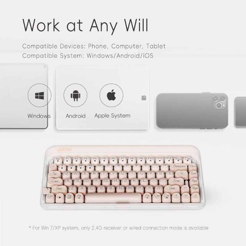 LOFREE DOT Foundation Mechanical 75% Rechargeable Hot-swappable Keyboard Girl Gift - i-Station Mobile Phone & Electronic Device Repair and Accessories