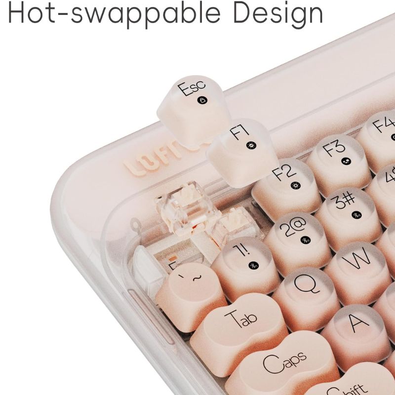 Load image into Gallery viewer, LOFREE DOT Foundation Mechanical 75% Rechargeable Hot-swappable Keyboard Girl Gift