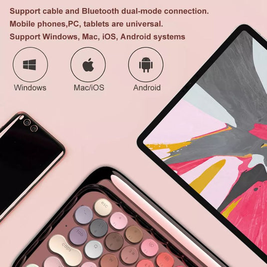 Lofree Rose Gold Mechanical Keyboard Girl's Gift - i-Station Mobile Phone & Electronic Device Repair and Accessories