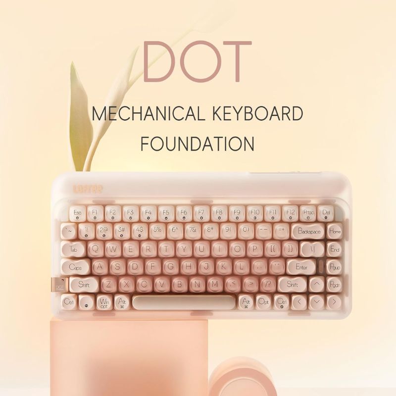 Load image into Gallery viewer, LOFREE DOT Foundation Mechanical 75% Rechargeable Hot-swappable Keyboard Girl Gift