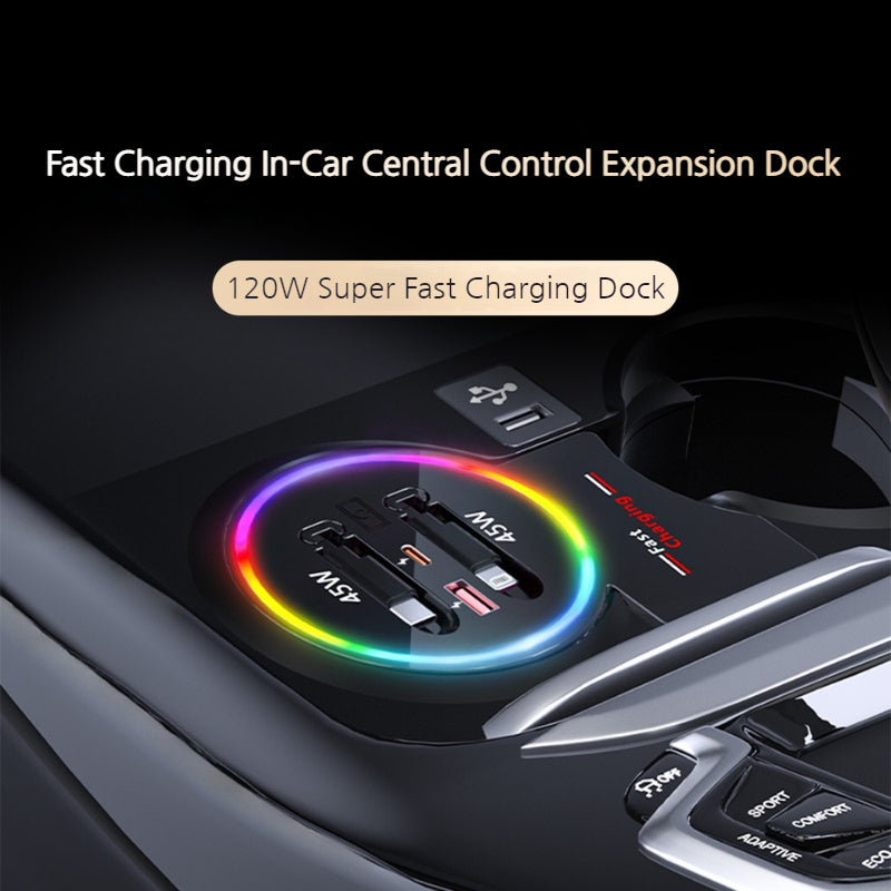 Load image into Gallery viewer, BMW X4 M (2019–2022) Car Fast Charging Hub with RGB Lighting - i-Station Mobile Phone & Electronic Device Repair and Accessories