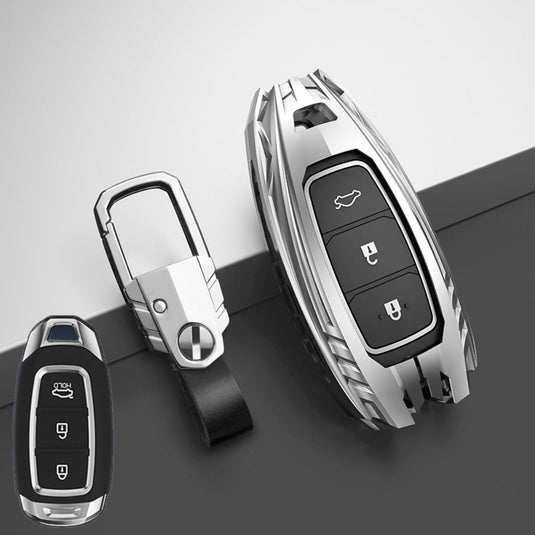 Hyundai Zinc Alloy Car Key Fob Protective Case Cover For Tucson, Sonata Fe, Creta, Ix25, Ix35, Ix45, Verna, Solaris, Mistra, Elantra, Accent - i-Station Mobile Phone & Electronic Device Repair and Accessories