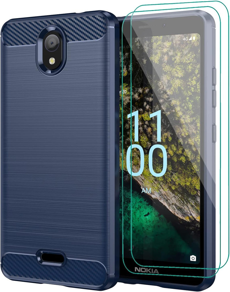 Load image into Gallery viewer, Nokia C100 - Shield Shockproof Rugged Heavy Duty Case With 2PC 9H Tempered Glass Screen Protector - i-Station Mobile Phone & Electronic Device Repair and Accessories