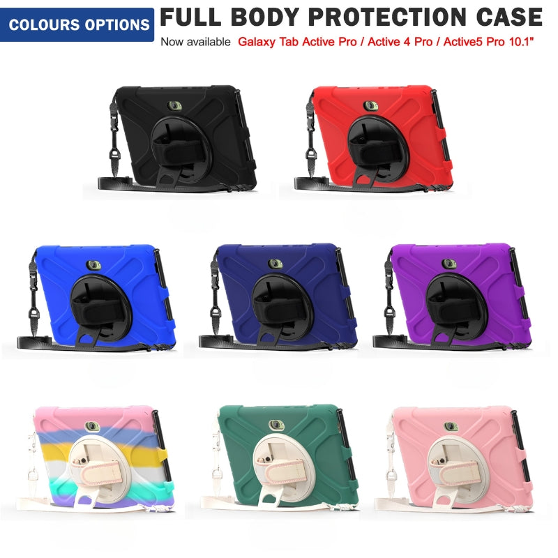 Load image into Gallery viewer, Samsung Galaxy Tab Active Pro / Active 4 Pro / Active 5 Pro Series - Heavy Duty 360 Degree Rotate Stand Hand Strap Case With Shoulder Strap - i-Station Mobile Phone & Electronic Device Repair and Accessories