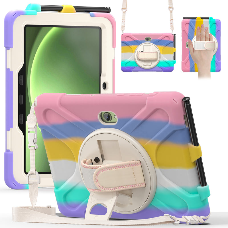 Load image into Gallery viewer, Samsung Galaxy Tab Active Pro / Active 4 Pro / Active 5 Pro Series - Heavy Duty 360 Degree Rotate Stand Hand Strap Case With Shoulder Strap - i-Station Mobile Phone & Electronic Device Repair and Accessories