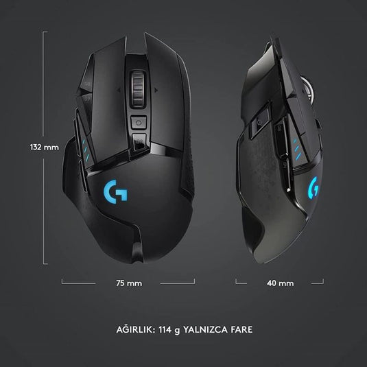 Logitech G502 Hero Lightspeed Wireless Gaming Mouse, Hero 16K Sensor, 16,000 DPI, RGB, Adjustable Weights, 11 Programmable Buttons, Long Battery Life, On-Board Memory, PC/Mac - i-Station Mobile Phone & Electronic Device Repair and Accessories