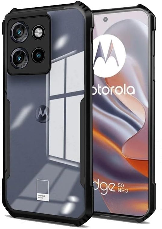 Motorola Moto Edge 50 Ultra/Fusion/G85/S50 Neo - Shield Shockproof TPU+PC Clear Rugged Heavy Duty Case  With 2PC Tempered Glass Screen Protector - i-Station Mobile Phone & Electronic Device Repair and Accessories