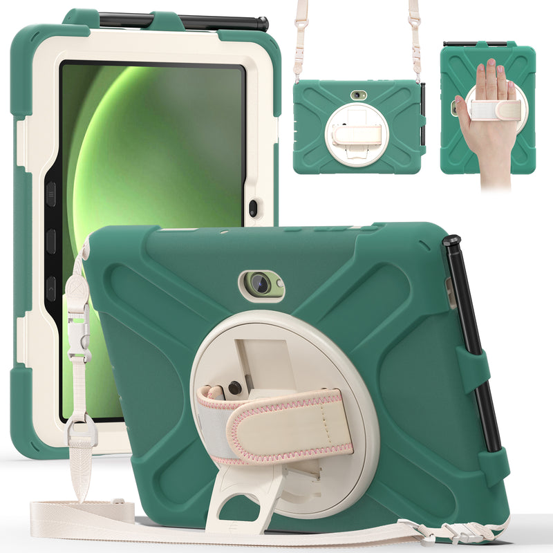 Load image into Gallery viewer, Samsung Galaxy Tab Active Pro / Active 4 Pro / Active 5 Pro Series - Heavy Duty 360 Degree Rotate Stand Hand Strap Case With Shoulder Strap - i-Station Mobile Phone & Electronic Device Repair and Accessories