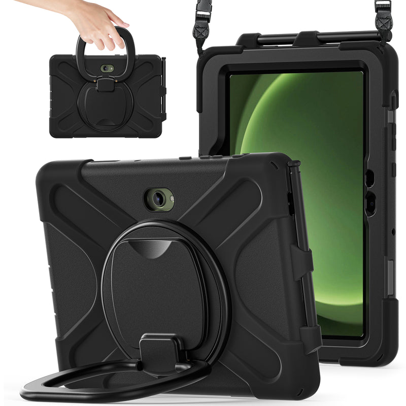 Load image into Gallery viewer, Samsung Galaxy Tab Active Pro / Active 4 Pro / Active 5 Pro Series - Heavy Duty 360 Degree Rotate Stand Hand Strap Case With Shoulder Strap - i-Station Mobile Phone & Electronic Device Repair and Accessories