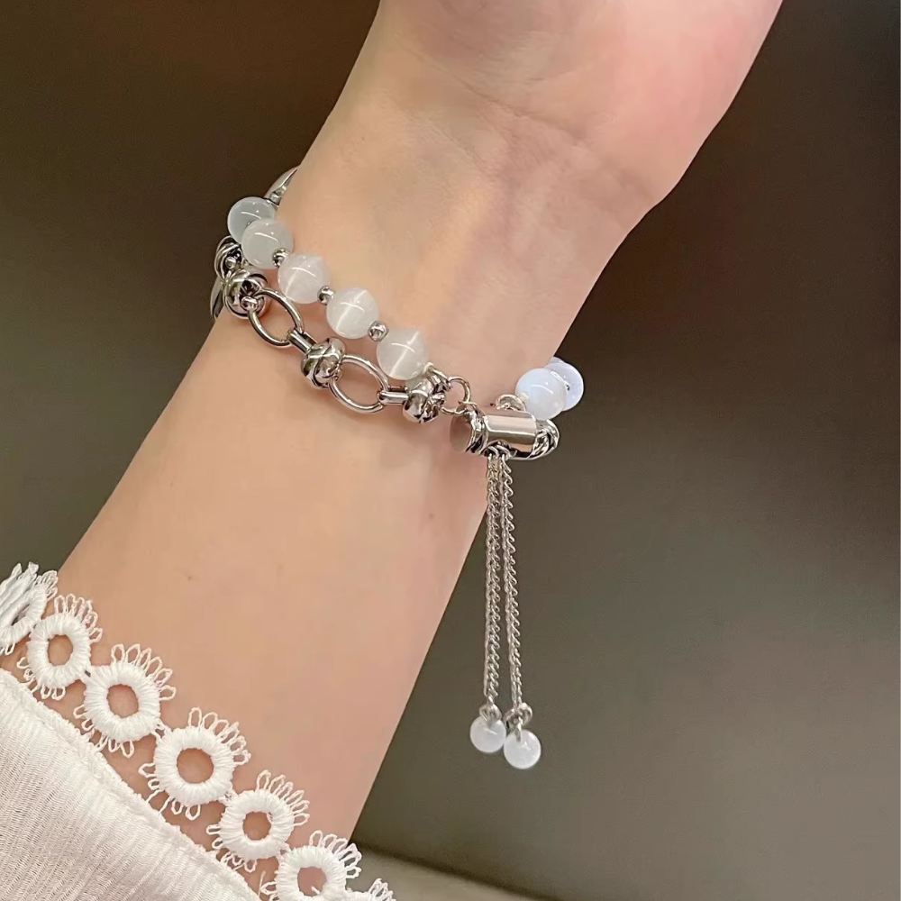 Fitbit Inspire 1 / 2 / 3 - Stylish Beaded Bracelet Strap - i-Station Mobile Phone & Electronic Device Repair and Accessories