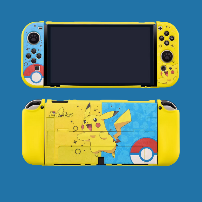 Load image into Gallery viewer, Nintendo Switch/OLED - Pikachu Gaming Hard Protective Storage Case & Controller Grip