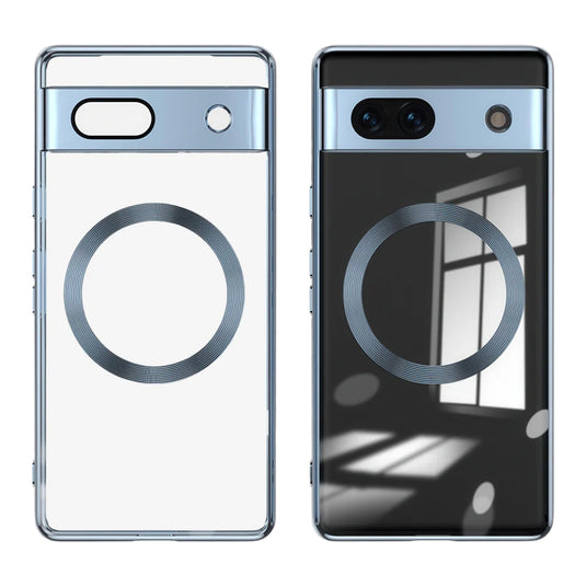 Google Pixel 7A - Ultra Thin Transparent Magnetic Soft Case - i-Station Mobile Phone & Electronic Device Repair and Accessories