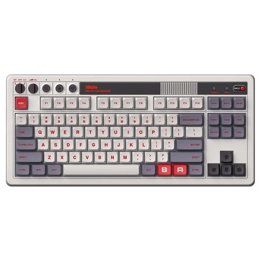 8BitDo Retro Mechanical Keyboard, Bluetooth/2.4G/USB-C Hot Swappable Gaming Keyboard with 87 Keys, Dual Super Programmable Buttons for Windows and Android (N) - i-Station Mobile Phone & Electronic Device Repair and Accessories