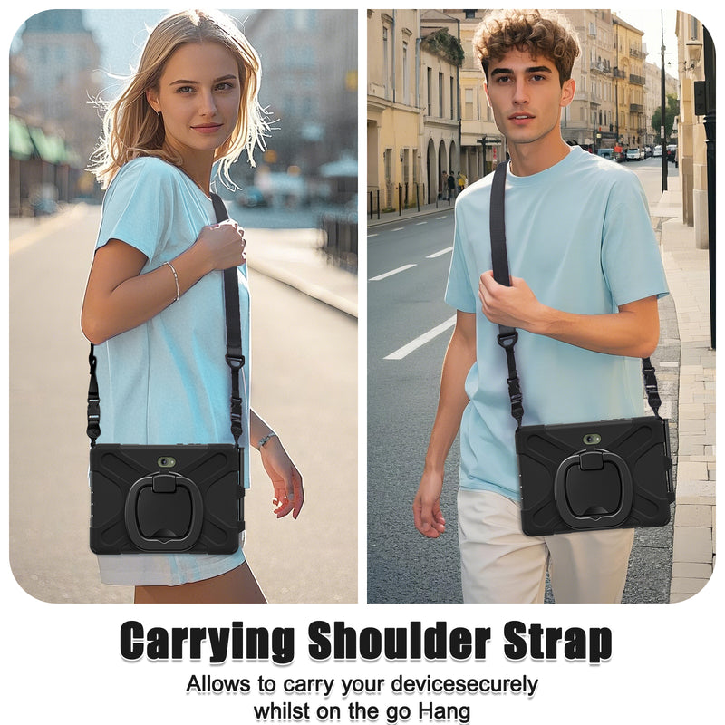 Load image into Gallery viewer, Samsung Galaxy Tab Active Pro / Active 4 Pro / Active 5 Pro Series - Heavy Duty 360 Degree Rotate Stand Hand Strap Case With Shoulder Strap - i-Station Mobile Phone & Electronic Device Repair and Accessories