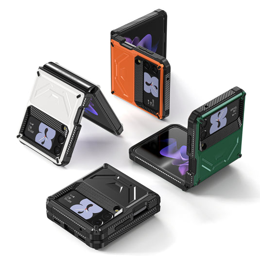 Samsung Galaxy Z Flip 4(SM-F721) - Full Wrap Armored Shockproof Protection Case - i-Station Mobile Phone & Electronic Device Repair and Accessories