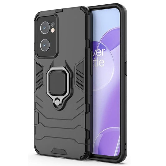 OnePlus 1+Nord CE 2/CE 2 Lite - 360 Degree Rotating Magnetic Ring Holder Cover TPU Bumper Protective Military Shockproof Case With 2PC 9H Tempered Glass Screen Protector - i-Station Mobile Phone & Electronic Device Repair and Accessories