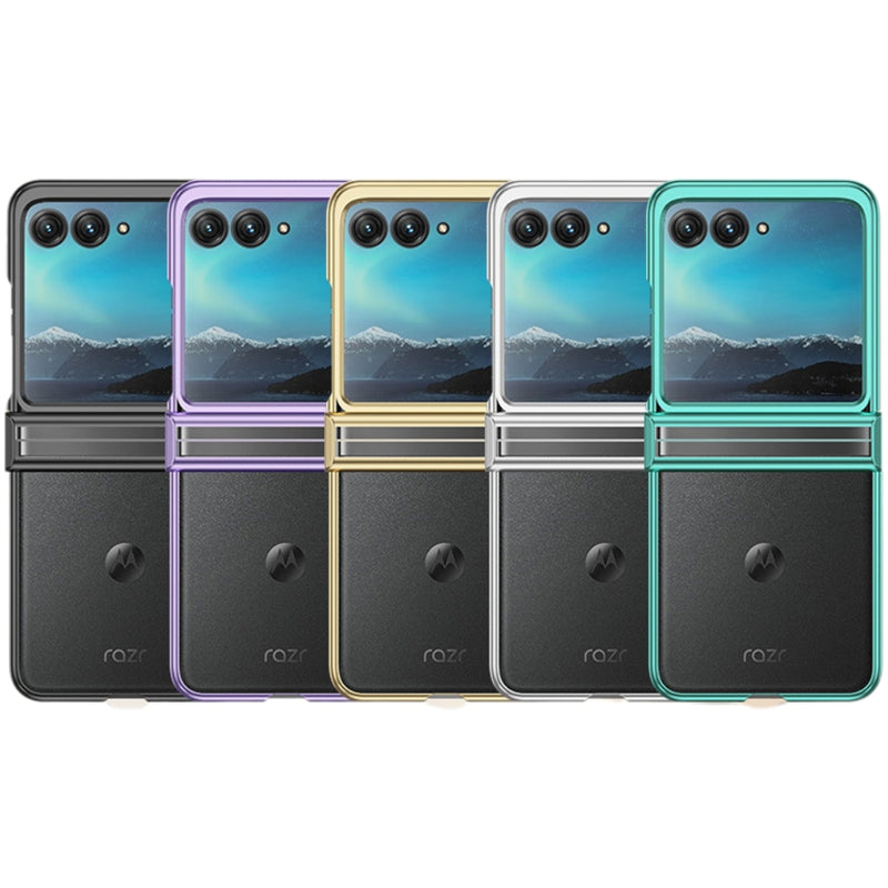 Load image into Gallery viewer, Motorola Razr 50/Ultra - Electroplated Transparent Minimalist Phone Case - i-Station Mobile Phone & Electronic Device Repair and Accessories