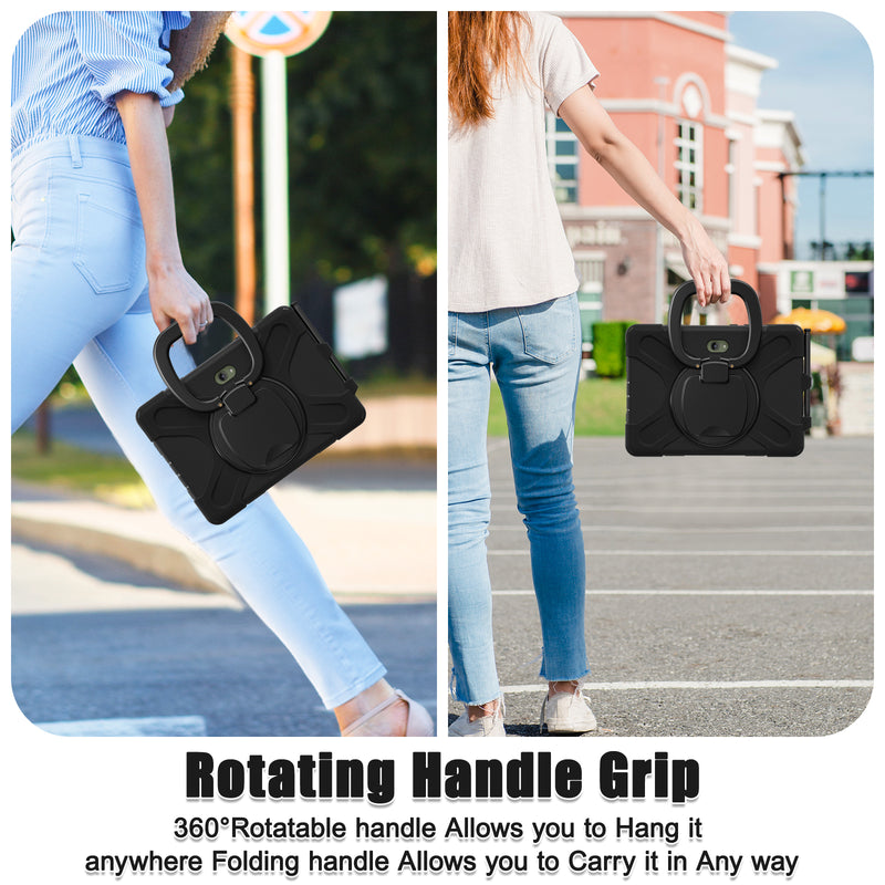 Load image into Gallery viewer, Samsung Galaxy Tab Active Pro / Active 4 Pro / Active 5 Pro Series - Heavy Duty 360 Degree Rotate Stand Hand Strap Case With Shoulder Strap - i-Station Mobile Phone & Electronic Device Repair and Accessories