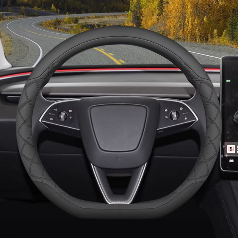 Load image into Gallery viewer, Tesla Ultra-Thin Soft Comfort & Anti-Slip Steering Wheel Cover For Model Y, Model 3 - i-Station Mobile Phone & Electronic Device Repair and Accessories
