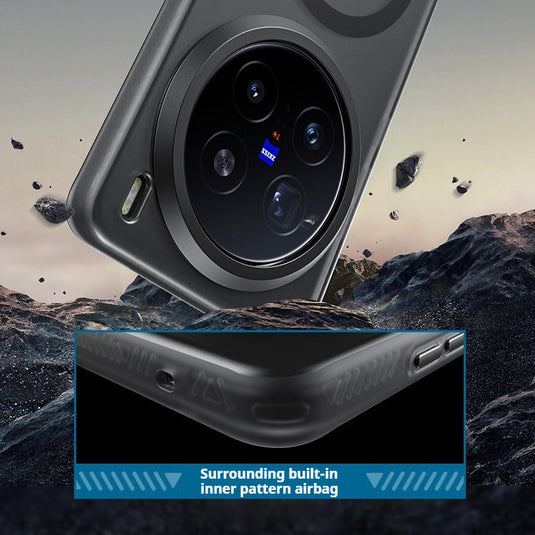 VIVO X200 & Pro - Soft TPU Frosted Magnetic With Magnetic Shockproof Essentials Series Case - i-Station Mobile Phone & Electronic Device Repair and Accessories