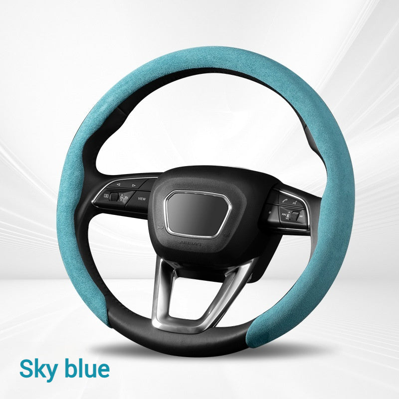 Load image into Gallery viewer, BYD Suede Car Steering Wheel Covers For Qin Plus, Han EV, Song PLUS, Tang DMI, Yuan Pro, Dolphin, Seagull, Seal - i-Station Mobile Phone & Electronic Device Repair and Accessories