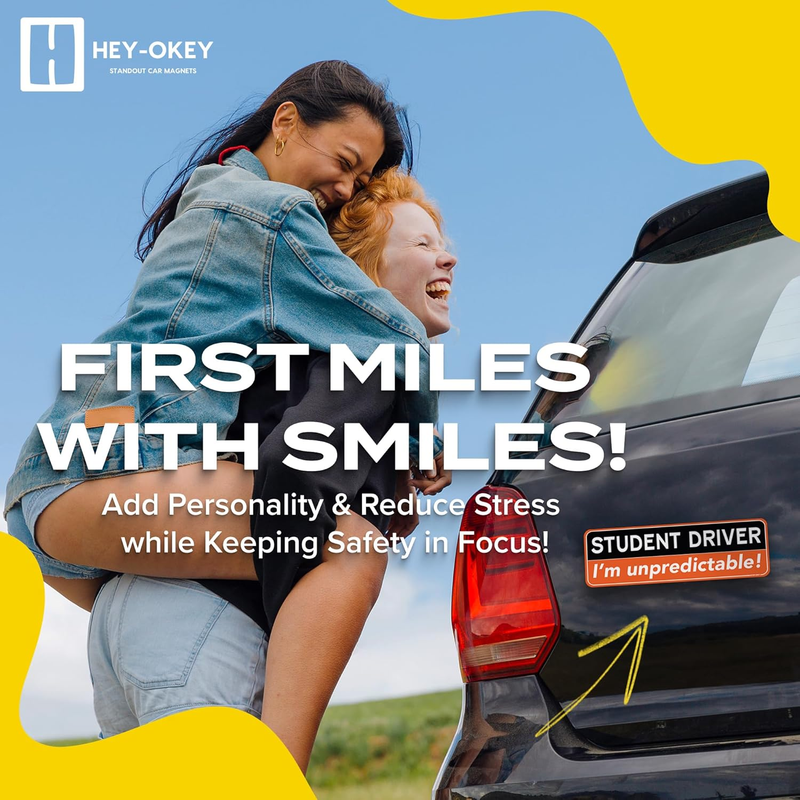 Load image into Gallery viewer, Universal Magnetic New Driver Car Sign – Removable & Reusable Safety Sticker for Vehicles (3 Pack) - i-Station Mobile Phone & Electronic Device Repair and Accessories