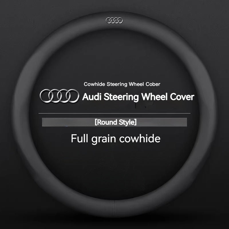 Load image into Gallery viewer, Audi Genuine Cowhide Leather Steering Wheel Cover For Q5L, A4L, A3, A6L, Q3, Q2L, A5, Q7, A7, Q8, S3 - i-Station Mobile Phone & Electronic Device Repair and Accessories