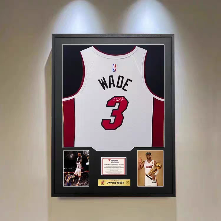 Load image into Gallery viewer, Dwyane Wade Miami Heat Framed Jersey Display (60×80cm) – Facsimile Signature Edition - i-Station Mobile Phone & Electronic Device Repair and Accessories