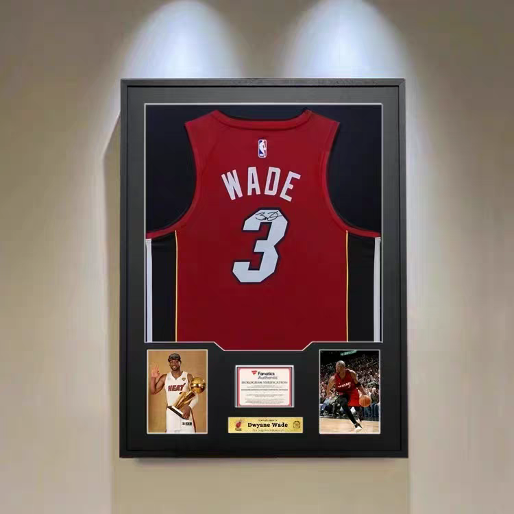 Load image into Gallery viewer, Dwyane Wade Miami Heat Framed Jersey Display (60×80cm) – Facsimile Signature Edition - i-Station Mobile Phone & Electronic Device Repair and Accessories