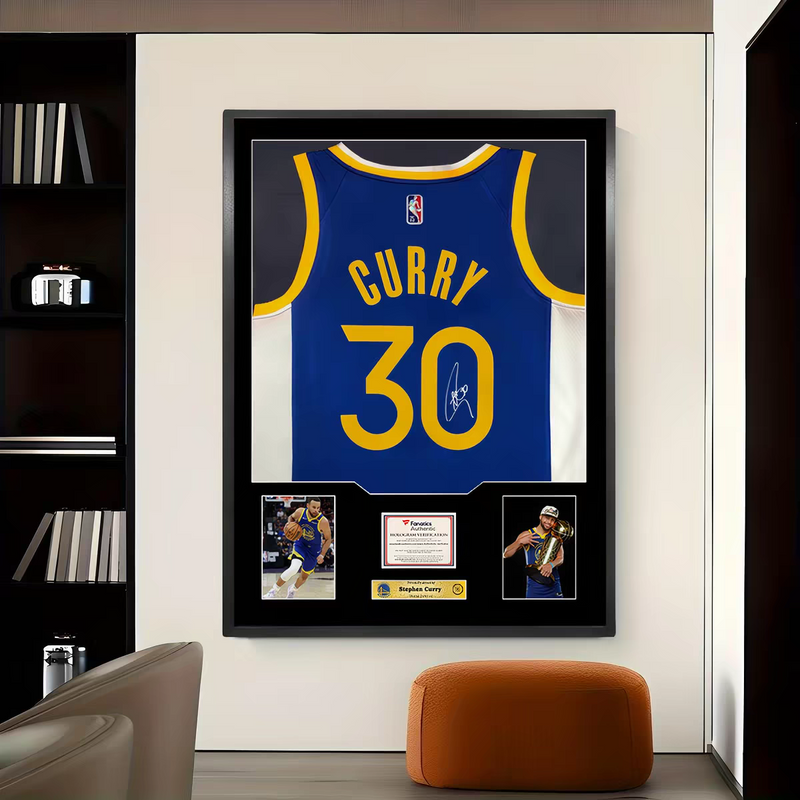 Load image into Gallery viewer, Stephen Curry Golden State Warriors Framed Jersey Display – Facsimile Signature Edition - i-Station Mobile Phone & Electronic Device Repair and Accessories