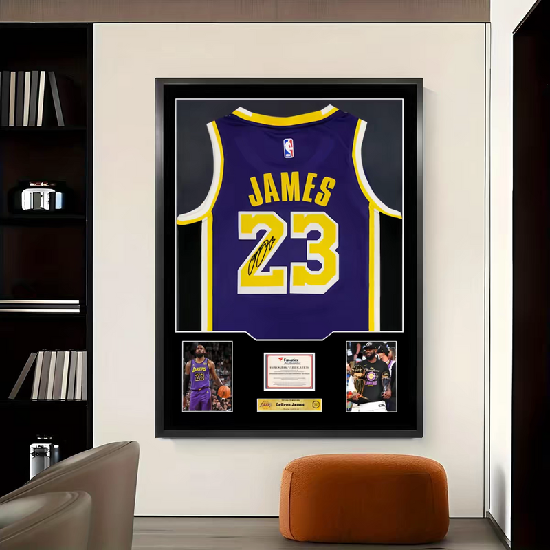 Load image into Gallery viewer, LeBron James Los Angeles Lakers Framed Jersey Display – Facsimile Signature Edition - i-Station Mobile Phone & Electronic Device Repair and Accessories