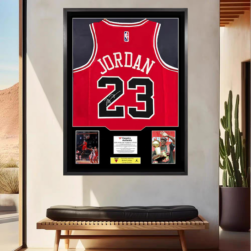 Load image into Gallery viewer, Michael Jordan Chicago Bulls Framed Jersey Display – Facsimile Signature Edition - i-Station Mobile Phone & Electronic Device Repair and Accessories