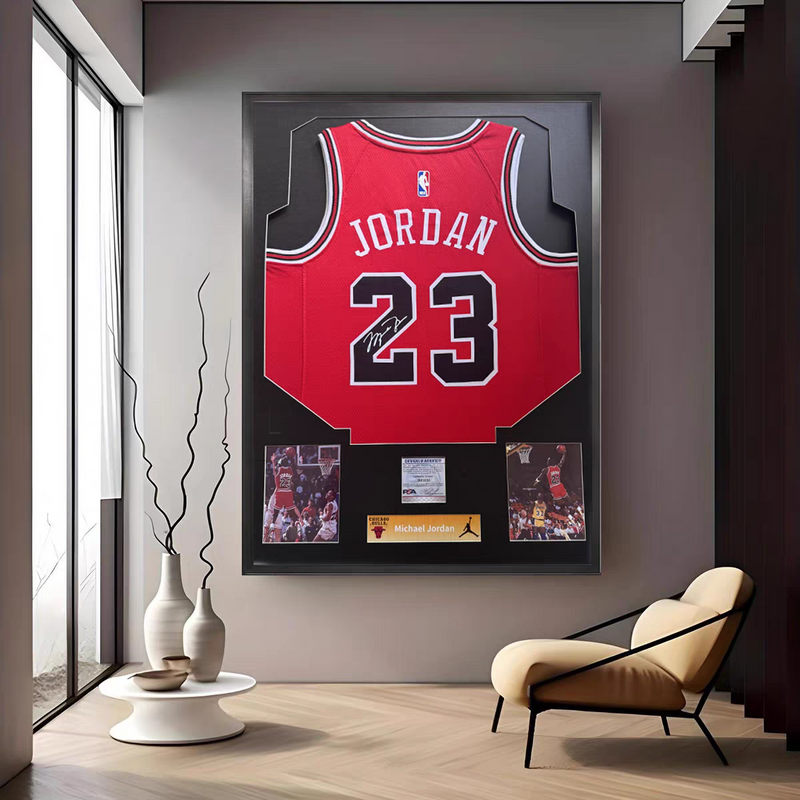 Load image into Gallery viewer, Michael Jordan Chicago Bulls Framed Jersey Display – Facsimile Signature Edition - i-Station Mobile Phone & Electronic Device Repair and Accessories