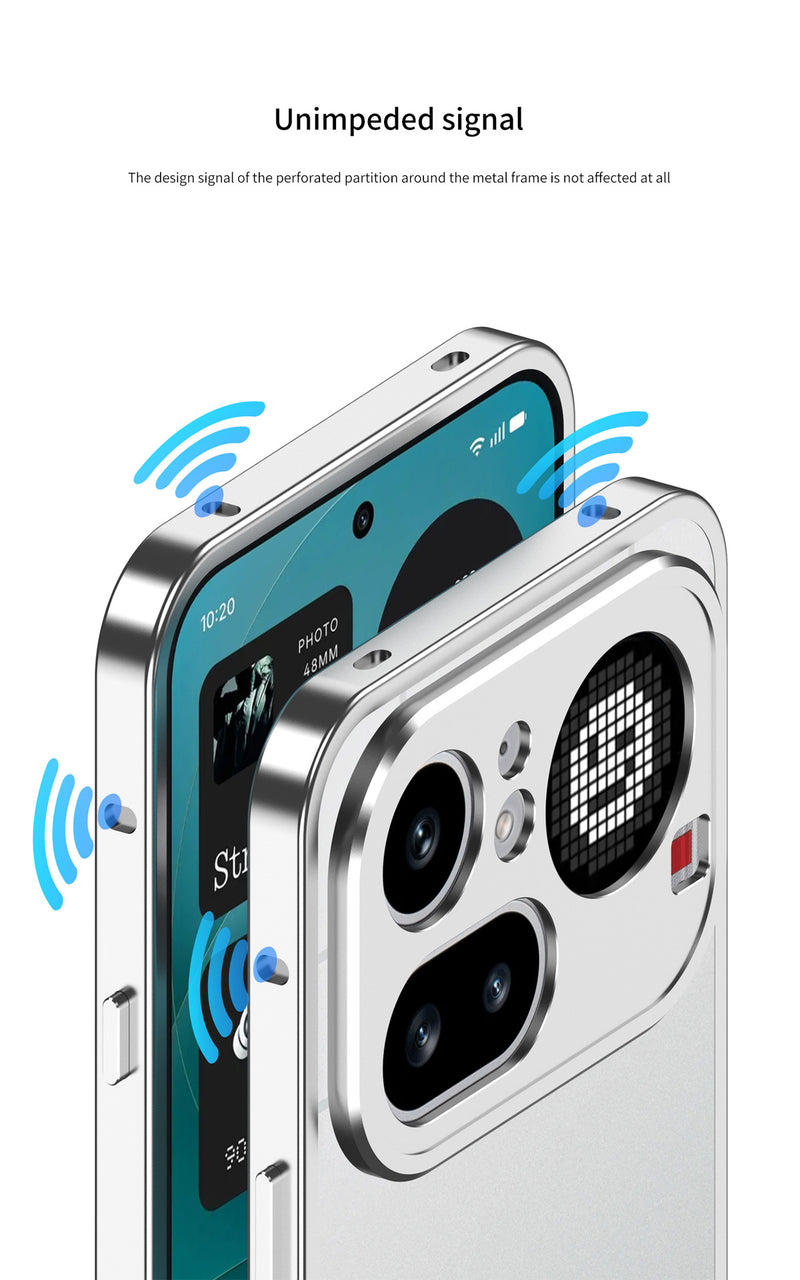 Load image into Gallery viewer, Nothing Phone (4a)/Pro Aluminum Alloy Frame Protective Case with Heat Dissipation & Sun Protection