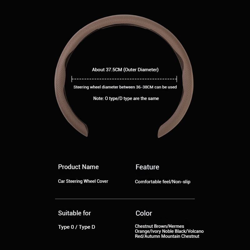 Load image into Gallery viewer, Universal Nappa Leather Steering Wheel Cover – For Four Season & Non-slip & Breathable & Scratch-resistant & Wear-resistant & Perforated Design - i-Station Mobile Phone & Electronic Device Repair and Accessories