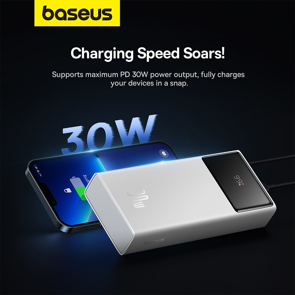 Baseus Star-Lord Digital Display Fast Charging Power Bank 20000mAh 30W - i-Station Mobile Phone & Electronic Device Repair and Accessories