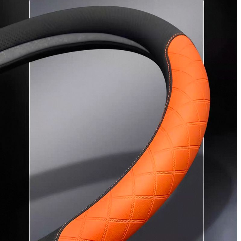 Load image into Gallery viewer, Mercedes-Benz PU Leather Steering Wheel Cover with Heat-Pressed Embossed Texture For C260L, GLB220, GLC, GLE350, GLA200, E300L