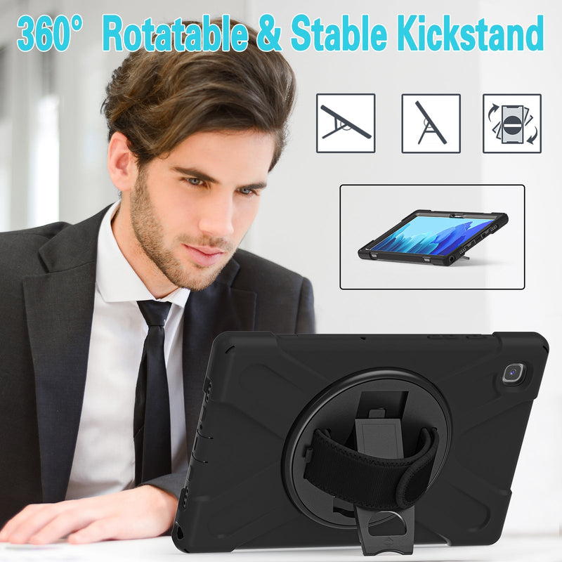 Load image into Gallery viewer, Samsung Galaxy Tab A8 10.5" 2022 (X200/X205) Heavy Duty 360 Degree Rotate Stand Hand Strap Case - Polar Tech Australia