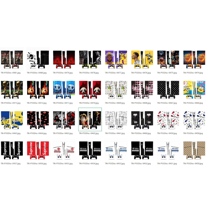 Load image into Gallery viewer, Sony PlayStation PS5 Slim Disc Edition Anime and Gaming Theme Console Skin Sticker – No Residue PVC | Scratch-Resistant Gaming Designs