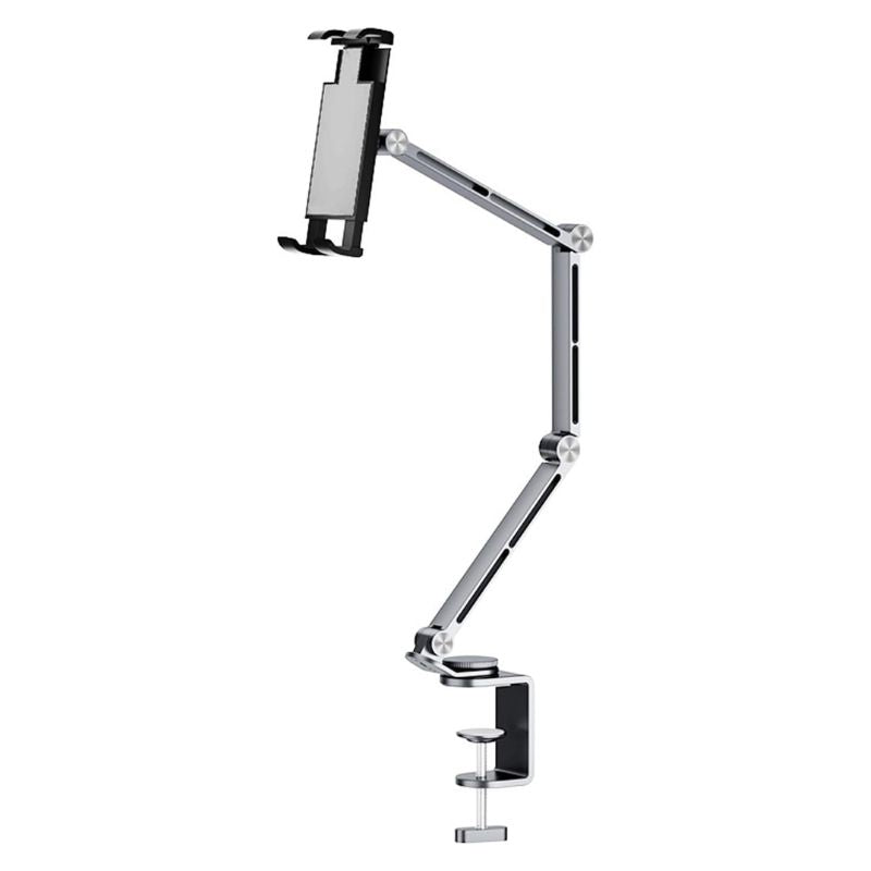 Load image into Gallery viewer, Adjustable Phone & Tablet Stand – Swivel Arm, Fits 4"–13" Devices
